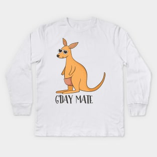 G'day mate - Australia Kangaroo T-Shirt Kids Long Sleeve T-Shirt